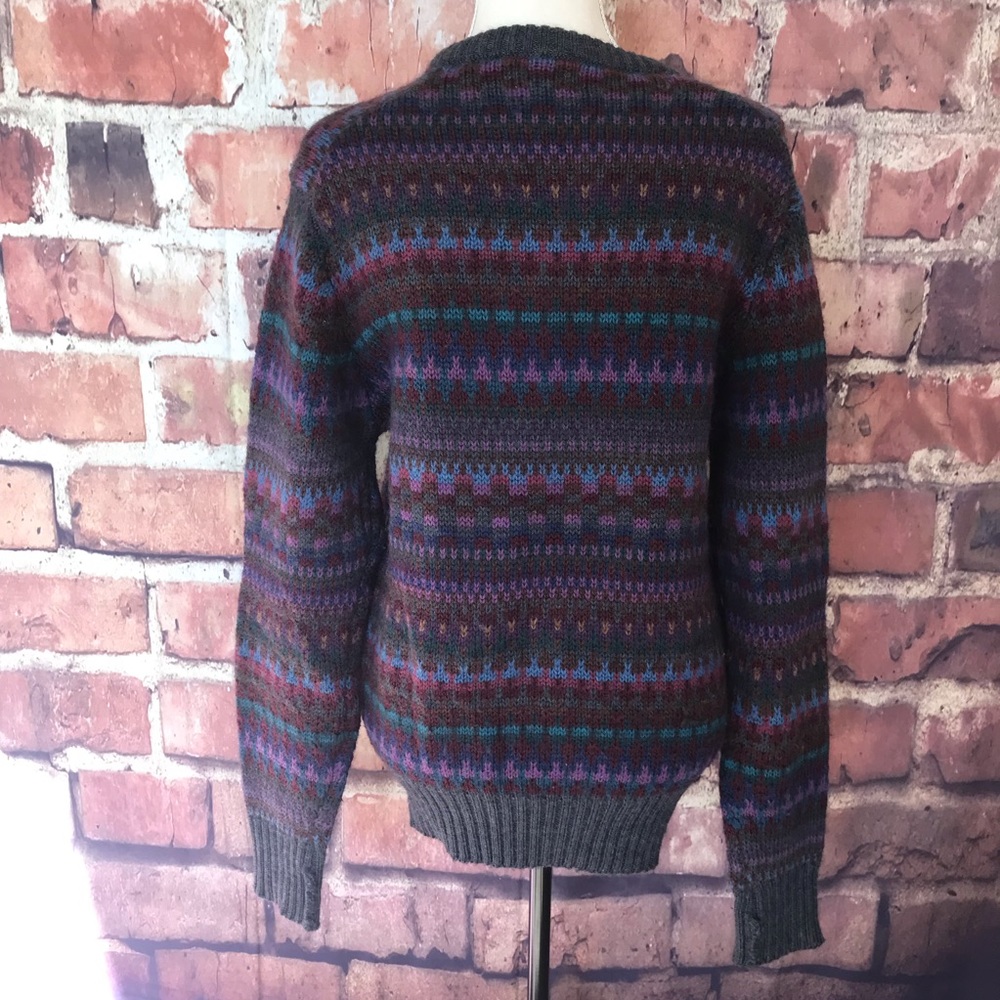 100% Wool Boston Traders Multi Color Sweater - Picture 4 of 6